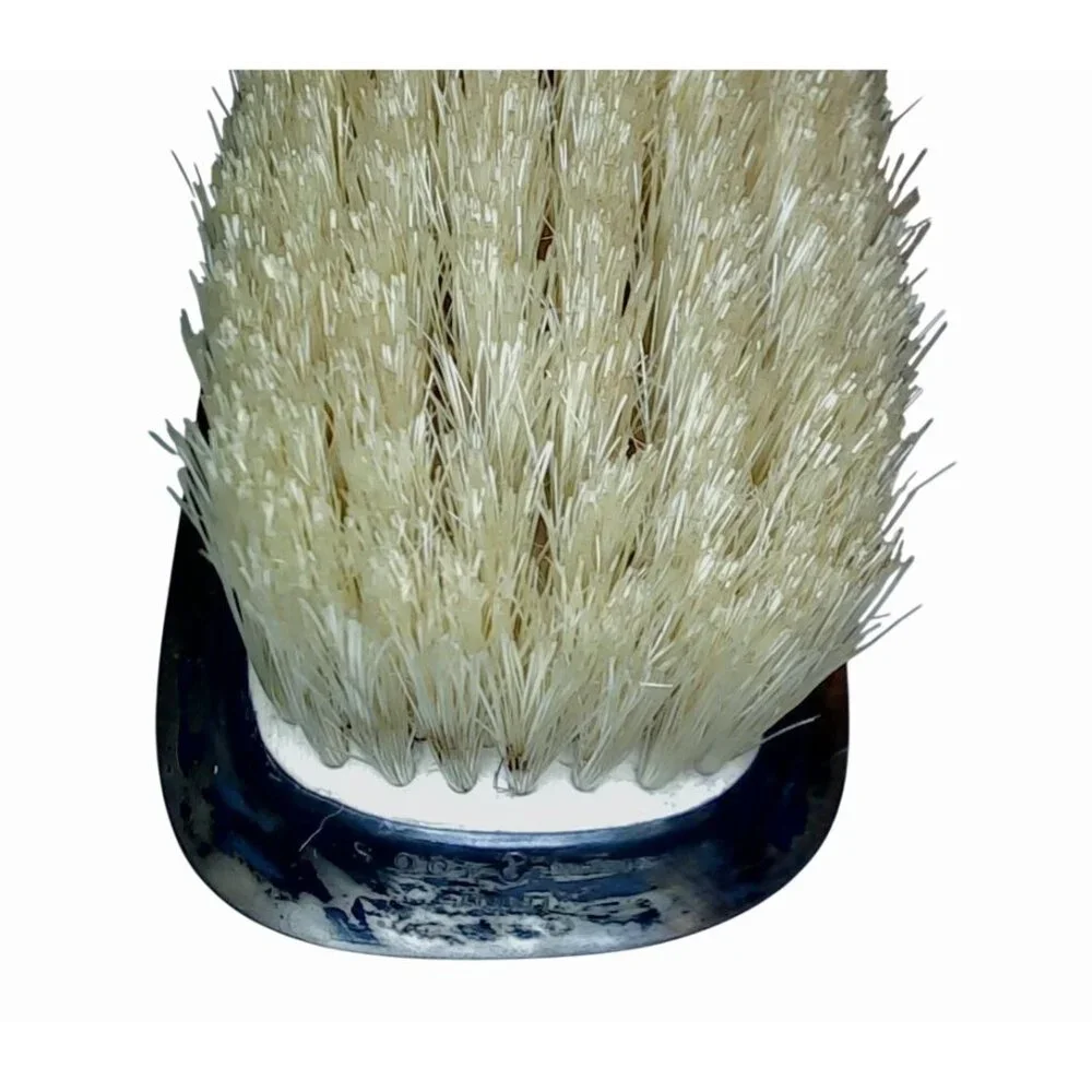 Lebolt 925 Sterling Antique Arts Crafts Hammered Silver Vanity Set Mirror Brush